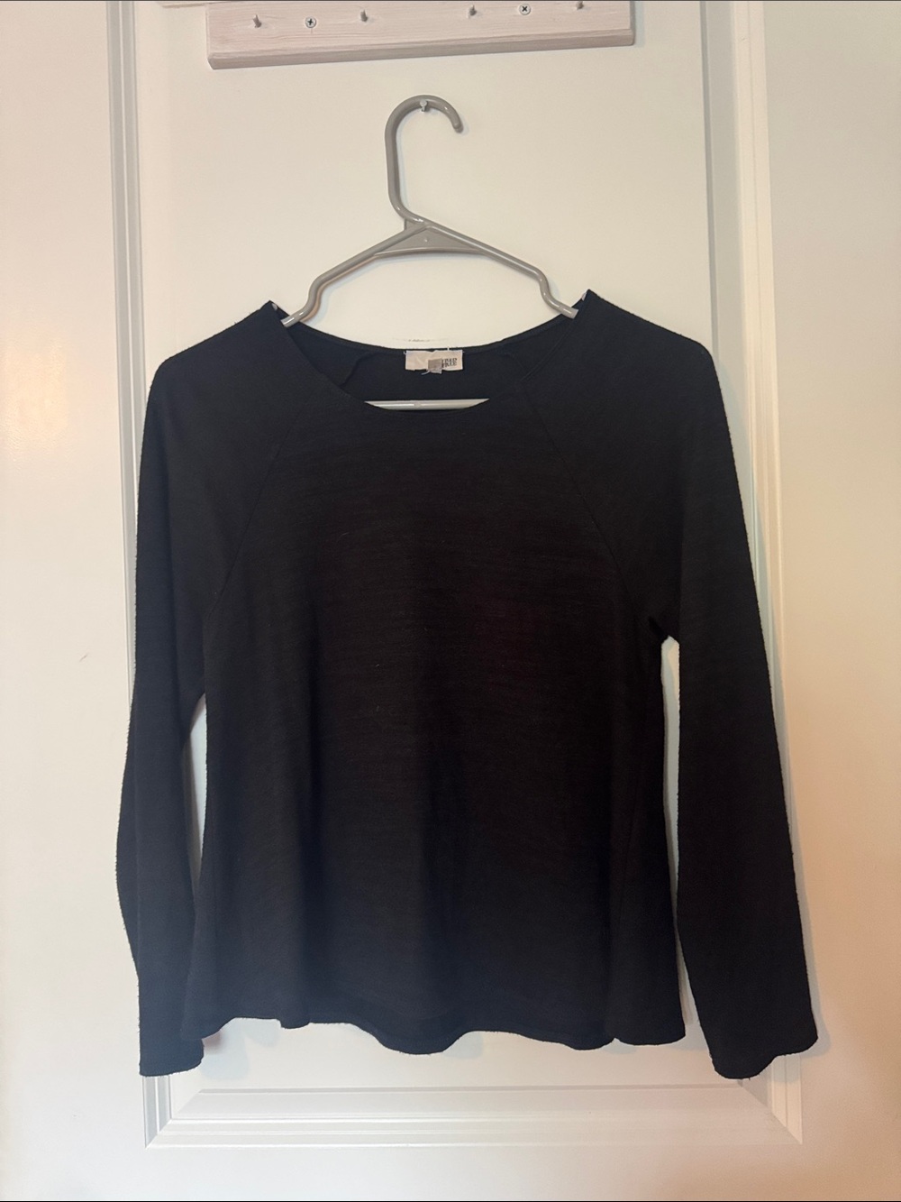 Wilfred free women’s long sleeve black top round neck small
